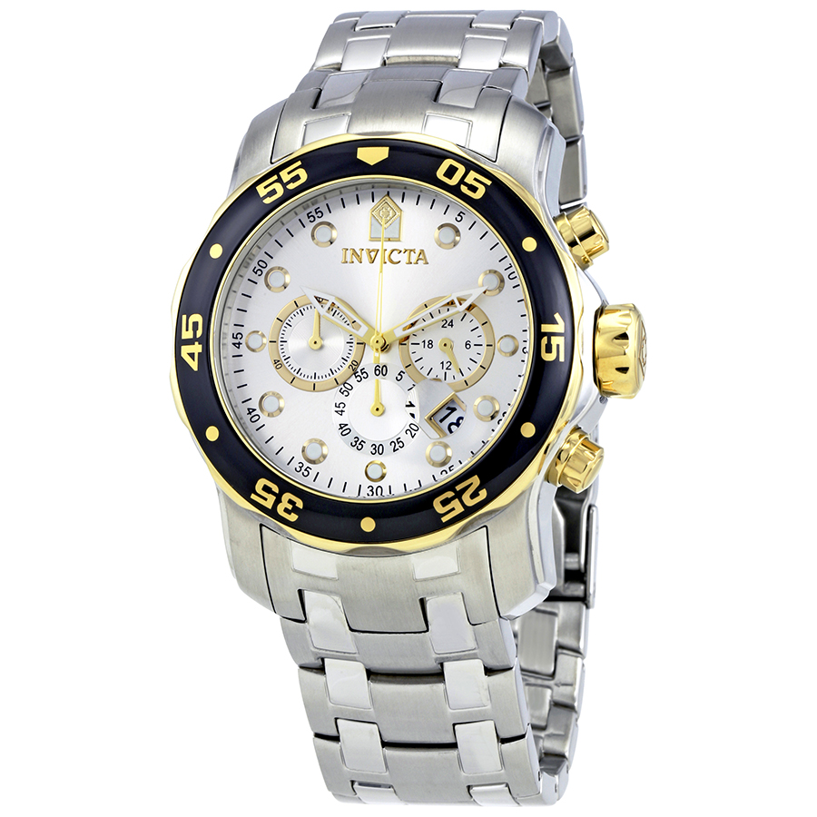 invicta pro diver chronograph silver dial men's watch 80040 invicta pro diver chronograph silver dial men's watch 80040