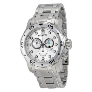 invicta pro diver chronograph silver dial stainless steel men's watch 0071
