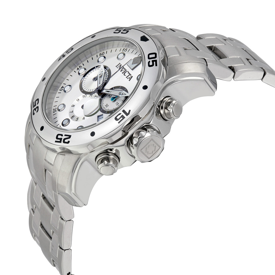 invicta pro diver chronograph silver dial stainless steel men's watch 0071 invicta pro diver chronograph silver dial stainless steel men's watch 0071