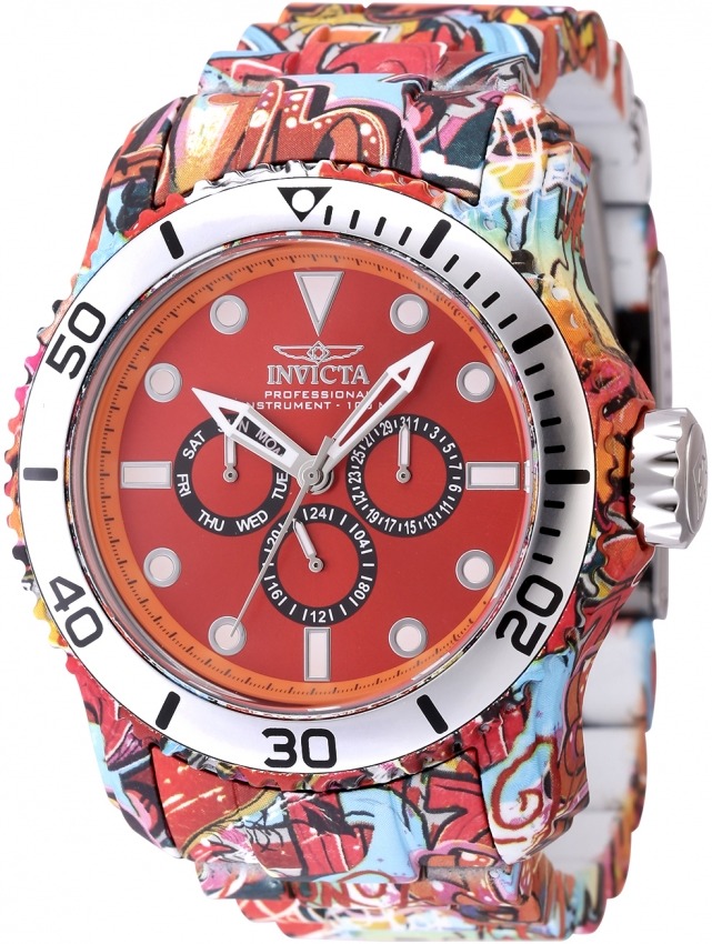 invicta pro diver date day quartz red dial men's watch 47853 invicta pro diver date day quartz red dial men's watch 47853