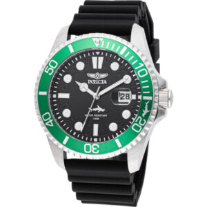 invicta pro diver date quartz black dial men's watch 47166