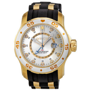invicta pro diver gmt silver dial men's watch 6995