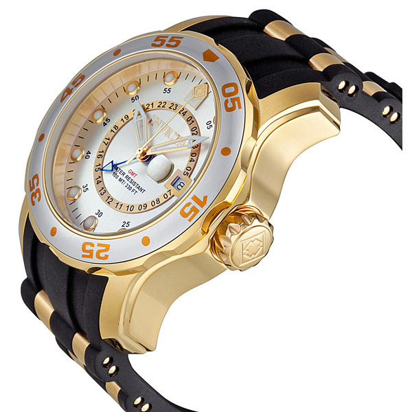invicta pro diver gmt silver dial men's watch 6995 invicta pro diver gmt silver dial men's watch 6995