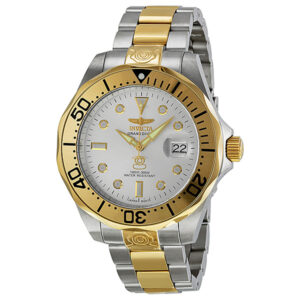invicta pro diver grand diver automatic silver dial men's watch 3050