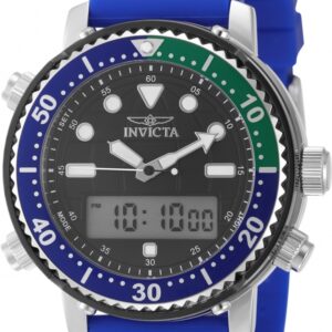 invicta pro diver quartz analog digital black dial men's watch 49447