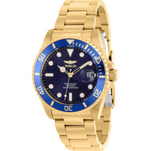 invicta pro diver quartz blue dial ladies watch 37153