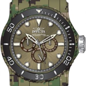 invicta pro diver quartz brown dial men's watch 47855