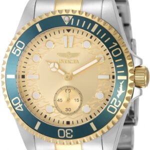 invicta pro diver quartz gold dial men's watch 49425