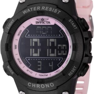 invicta racing alarm chronograph gmt quartz digital black dial men's watch 48051