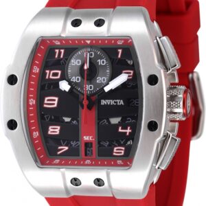 invicta racing chronograph quartz black dial men's watch 47367