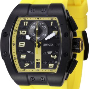 invicta racing chronograph quartz black dial men's watch 47371