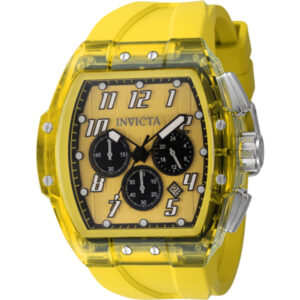 invicta s1 rally chronograph gmt date quartz gold dial men's watch 45482
