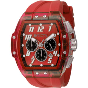 invicta s1 rally chronograph gmt date quartz red dial men's watch 45483
