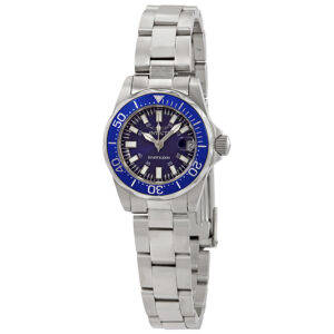 invicta sapphire diver blue dial stainless steel ladies watch 7060