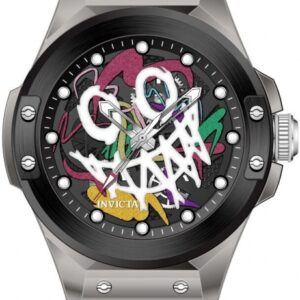 invicta sea base iridescent and black dial men's watch 50004