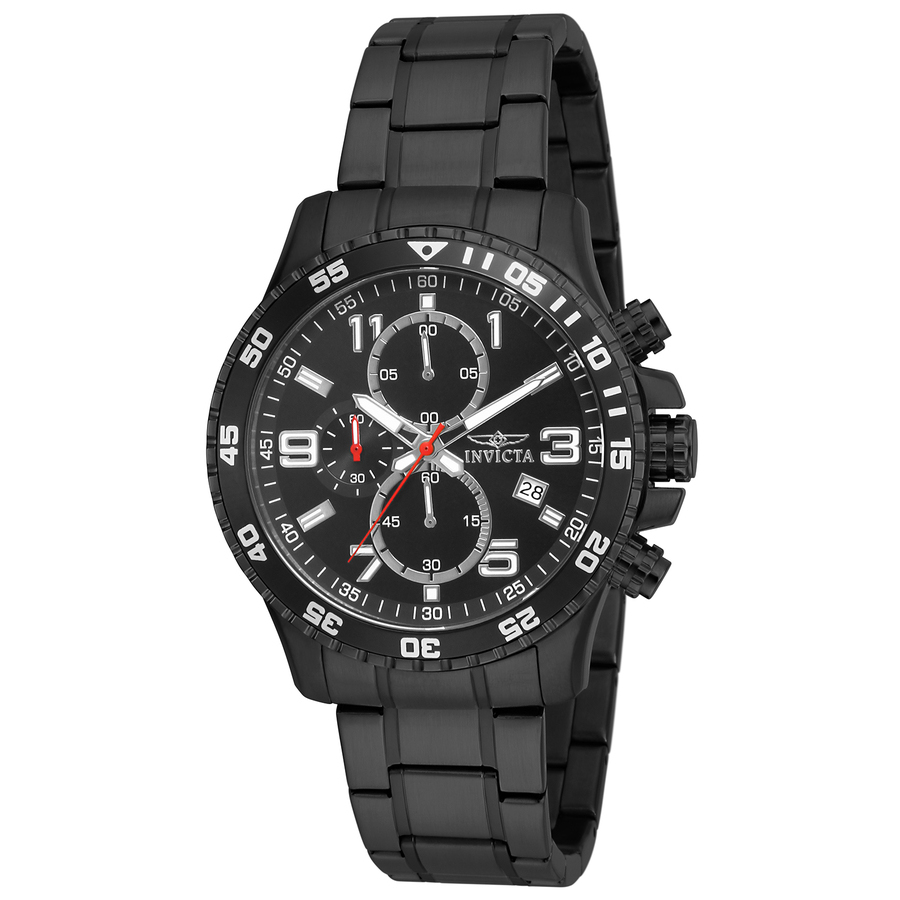 invicta specialty chronograph quartz black dial men's watch 16933 invicta specialty chronograph quartz black dial men's watch 16933