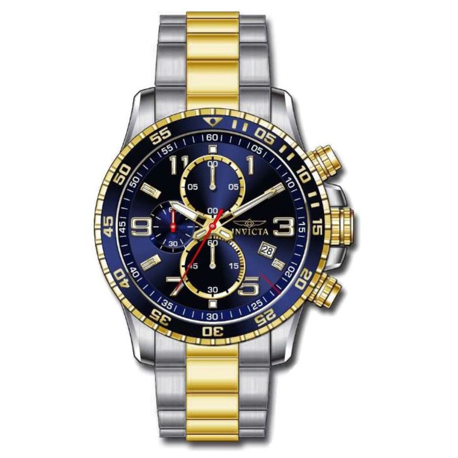 invicta specialty chronograph quartz blue dial men's watch 36984 invicta specialty chronograph quartz blue dial men's watch 36984