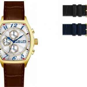 invicta specialty chronograph quartz silver dial men's watch 49839