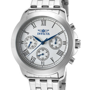 invicta specialty chronograph silver dial ladies watch 21653