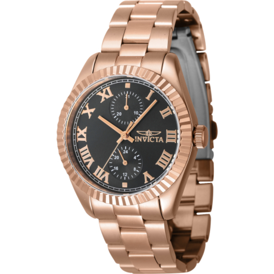 invicta specialty gmt quartz black dial ladies watch 47446 invicta specialty gmt quartz black dial ladies watch 47446