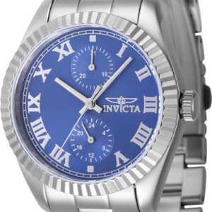 invicta specialty gmt quartz blue dial ladies watch 47437