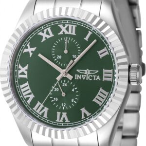 invicta specialty gmt quartz green dial men's watch 47422