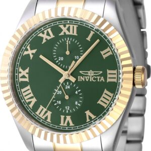 invicta specialty gmt quartz green dial men's watch 47427