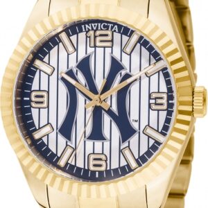 invicta specialty new york edition quartz silver dial men's watch 49864
