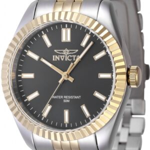 invicta specialty quartz black dial ladies watch 47499