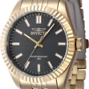 invicta specialty quartz black dial ladies watch 47504