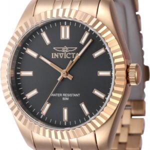 invicta specialty quartz black dial ladies watch 47508