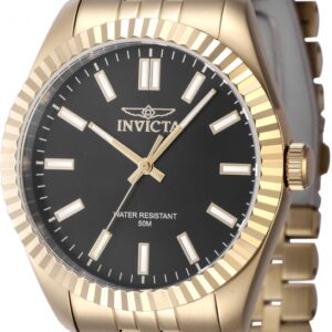 invicta specialty quartz black dial men's watch 47488