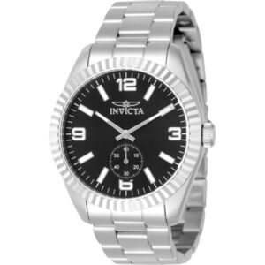 invicta specialty quartz black dial men's watch 49318