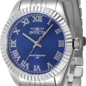 invicta specialty quartz blue dial ladies watch 47411