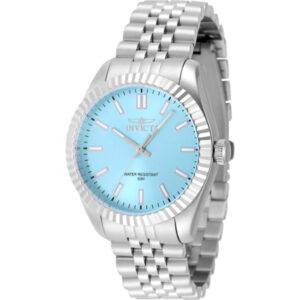 invicta specialty quartz diamond tiffany blue dial ladies watch 48907