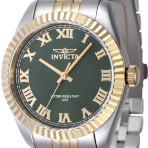 invicta specialty quartz green dial ladies watch 47415