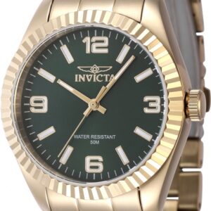 invicta specialty quartz green dial ladies watch 47474