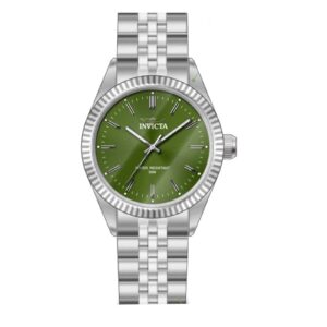 invicta specialty quartz green dial ladies watch 49217