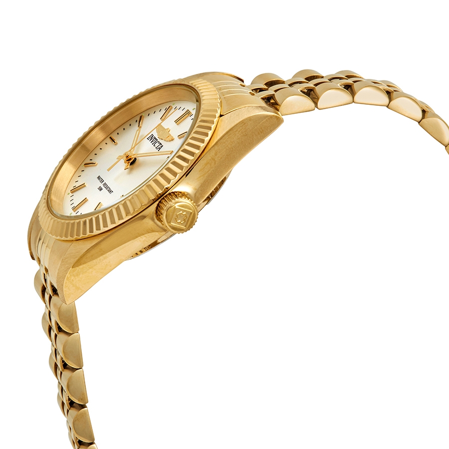 invicta specialty quartz silver dial yellow gold tone ladies watch 29407 invicta specialty quartz silver dial yellow gold tone ladies watch 29407