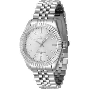 invicta specialty quartz silver dial ladies watch 47495