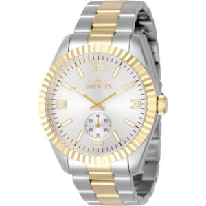 invicta specialty quartz silver dial men's watch 49385