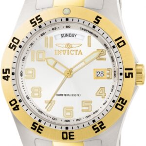 invicta specialty white dial men's watch 6693