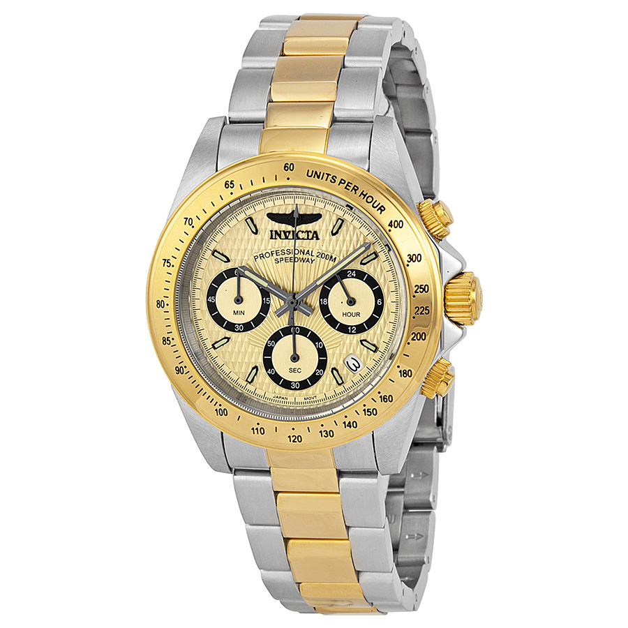invicta speedway analog gold dial two tone men's watch 14930 invicta speedway analog gold dial two tone men's watch 14930