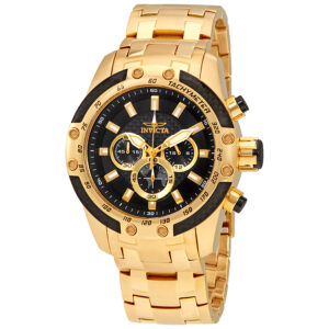 invicta speedway chronograph black dial men's watch 25944