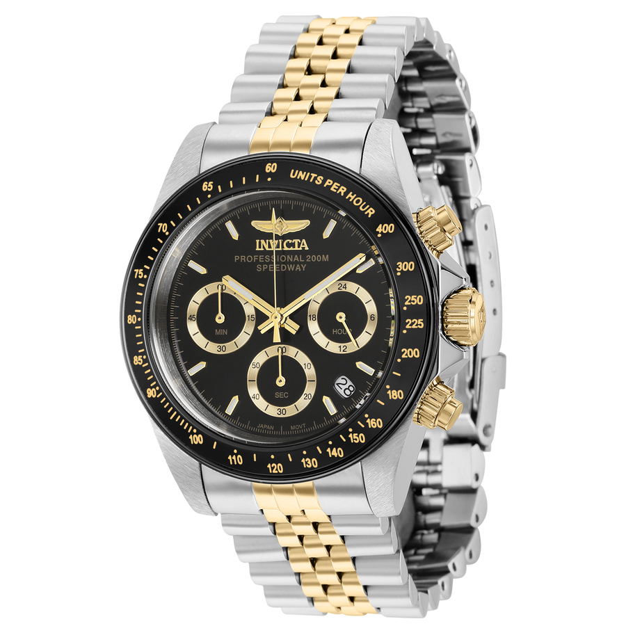 invicta speedway chronograph quartz black dial men's watch 36739 invicta speedway chronograph quartz black dial men's watch 36739