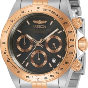 invicta speedway chronograph quartz charcoal dial men's watch 30993