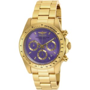 invicta speedway chronograph quartz purple dial ladies watch 18257