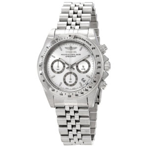 invicta speedway chronograph quartz silver dial men's watch 30988