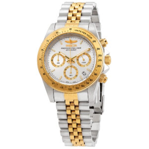 invicta speedway chronograph quartz silver dial men's watch 30991