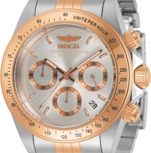 invicta speedway chronograph quartz silver dial men's watch 30995